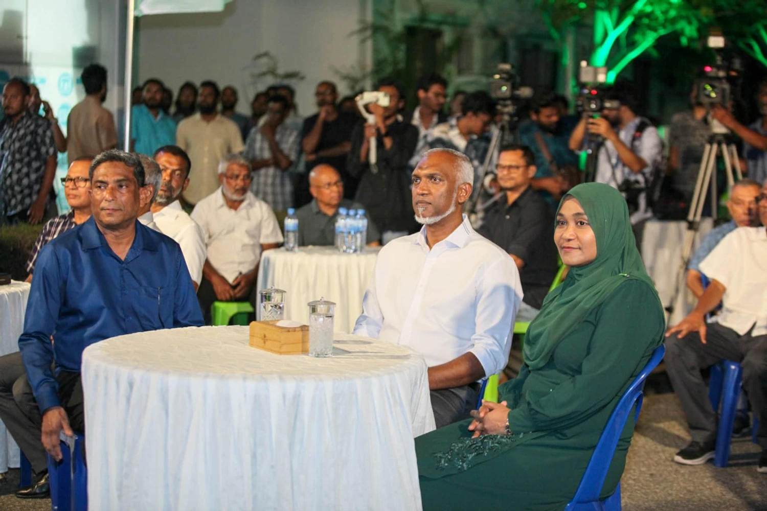 Image for President Dr. Mohamed Muizzu joins Campaign Gathering of Thinadhoo Uthuru Constituency Candidate of the Party service