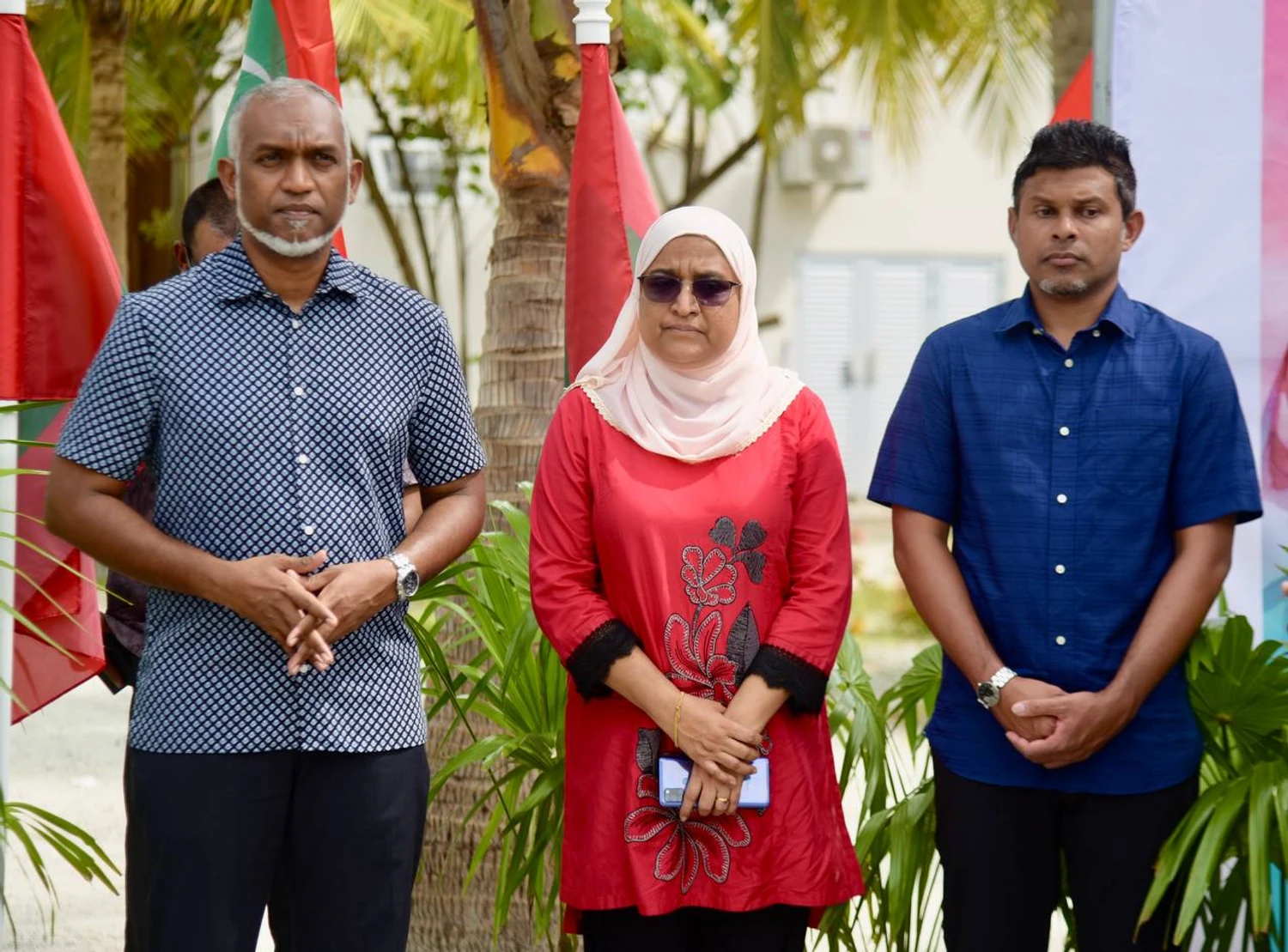 Image for Male' City Mayoral Candidate, Azima Shakoor campaign at Hulhumale' service